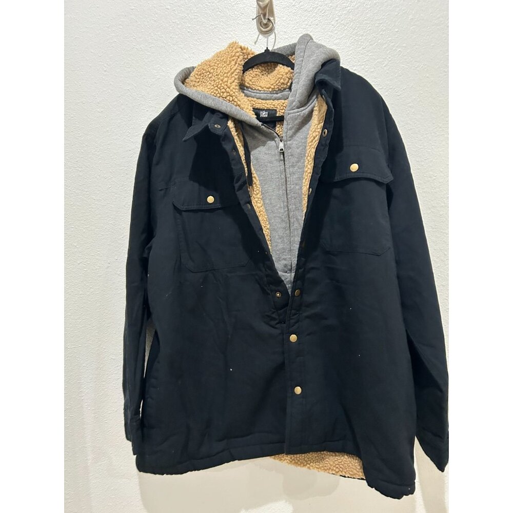 NEW NFL X Darius Rucker Buffalo Bills Black XXL Hooded Jacket W/ Sherpa Lining